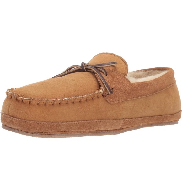 L.B. Evans Ayden Leather Moccasin Slipper, Size 8 Mens Comfort MSRP $60 - Picture 1 of 5